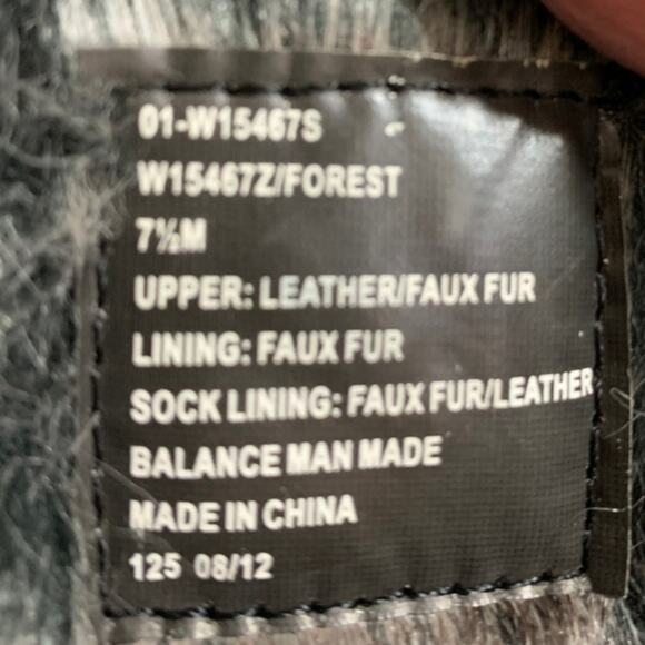 Forrest Black leather winter boots uppers faux fur trim and lining size 7.5 - Picture 10 of 10